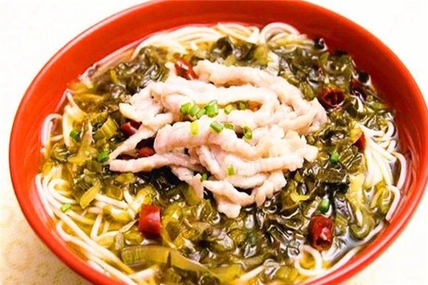 阳城酸菜肉丝饸饹